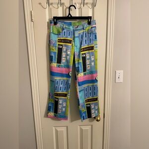 Just Me Colorful Cityscape Jeans